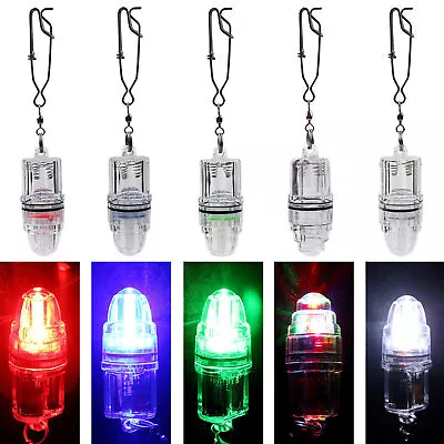 2 X LED Underwater Fishing Light Deep Drop Night Lamp Fish Lure Attractive Light • $19.50