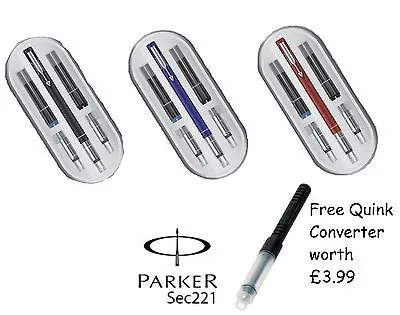 £89.99 • Buy  Parker Vector Calligraphy Fountain Pen Set - 3 NIBS CARTRIDGES - CHRISTMAS GIFT