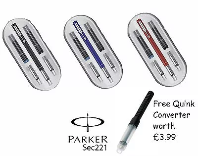  Parker Vector Calligraphy Fountain Pen Set - 3 NIBS CARTRIDGES - CHRISTMAS GIFT • £12.99