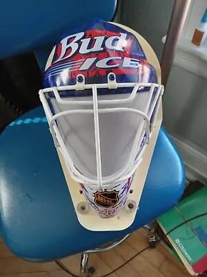 Rare Vintage NHL Bud ICE Hockey Mask Beer Sign Neon • $157.50