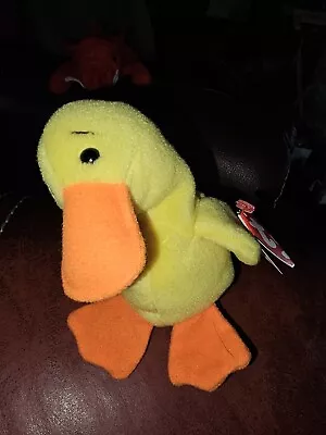 Quackers The Duck Beanie Baby Vintage 1994 With RARE Tag Errors  • $249.99