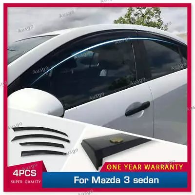 AUSGO Injection Weather Shields For Mazda 3 BL Sedan 2009-2013 Weathershields • $73.59