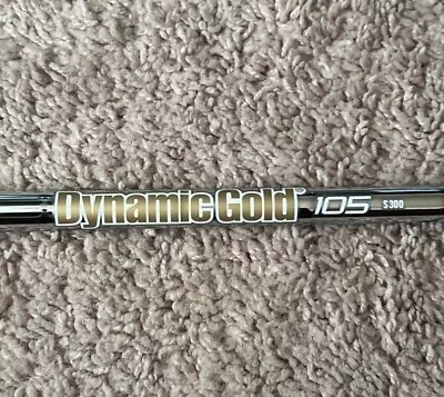 True Temper Dynamic Gold 105 .355  Steel Iron Golf Shafts R300/S300/X100 Flex • $51.99