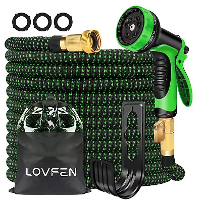 100FT Expandable Garden Hose Portable Flexible Water Hose With Spray Nozzl • $18.99