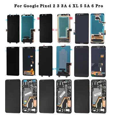 LCD Display Touch Screen Replacement For Google Pixel 2 3 3A 4 XL 5 5A 6 Pro Lot • $48.93