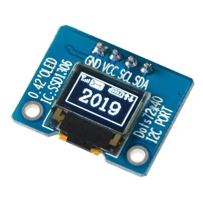 $17.89 • Buy Display Oled White 0.42 Iic I2c LCD LED 4 Pin Module Arduino 72x40 Ssd1306