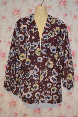 £13.50 • Buy Gorgeous Pansy Floral Print Topshop Drape Kimono Waterfall Jacket Uk 10