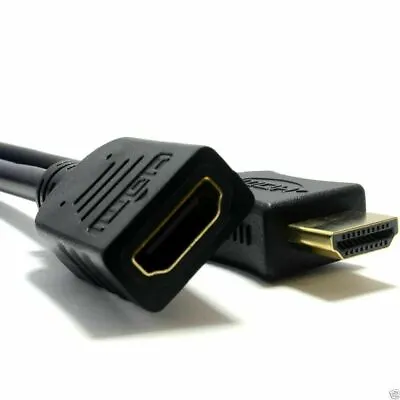 0.5m HDMI Extension Cable Male To Female For HD TV LCD Laptop PS3 PS4 Projector • £4.49