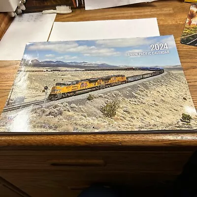 Union Pacific Railroad 2024 CORP Wall Calendar Trains 14  X 10  Building America • £10.62