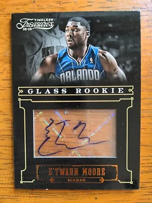 2012-13 Panini Timeless Treasures Glass /499 E'Twaun Moore #174 Rookie Auto • $3