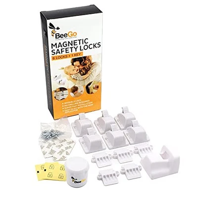 £21.99 • Buy BeeGo® Magnetic Cupboard Locks For Children (6 Locks + 1 Key), Child & Baby