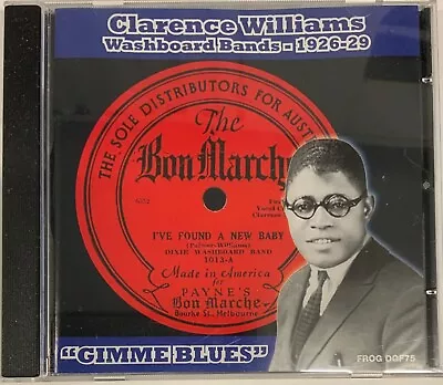 Clarence Williams Washboard Bands 1926 - 29 Gimme Blues CD Frog Jazz  2011 NM • $12.43