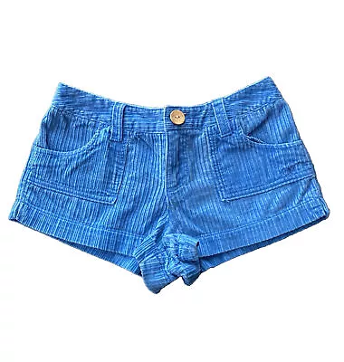 VTG 90s Y2K OP Corduroy Shorts Womens Low Rise Blue Ocean Pacific Surf Skate 7 M • $20