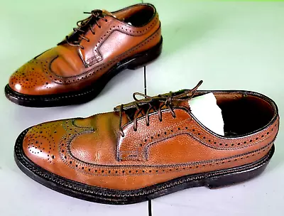 $99.99 • Buy Vintage Florsheim Imperial V-Cleat Wingtip Oxford Shoes Laced Brown 8D 93602