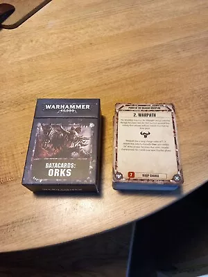 Warhammer 40K - Orks Data Cards (8th Edition 2018) • £4