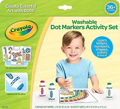 Crayola Washable Dot Markers Activity Set Educational Gift Washable Marker • £17.99