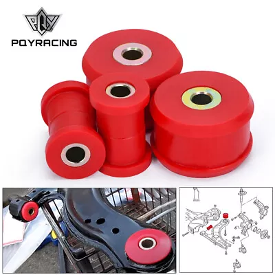 Polyurethane RED Front Lower Control Arm Bushing Kit FOR VW Beetle Golf Jetta • $40.90