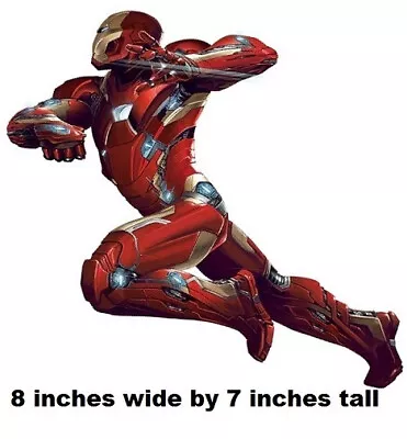 8  Iron Man Peel Stick Wall Decal Sticker Marvel Comics Avengers Boys Room Decor • $8