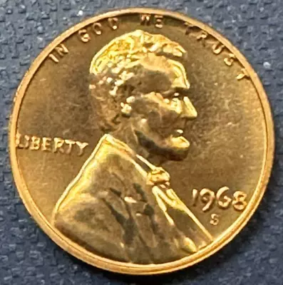 1968-s Lincoln Memorial Proof Cent 1c Penny Km 201 • $1.99