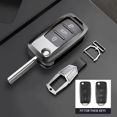 Zinc Alloy Car Key Case Cover For VW Jetta MK6 MK5 POLO Golf GTI Passat Tiguan • $29.50