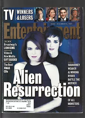 Entertainment Weekly #408 December 5 1997 (vg+) Alien Resurrection Winona Ryder • $8.89