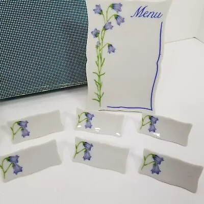 Vintage Lillian Vernon Ceramic Place Card Markers & Menu Board Japan 1985 LV9894 • $19.99