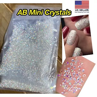 1.2mm Crystal Pixie Nail Art Micro Zircon Mini Rhinestone 3D Tips DIY Decoration • $4.44