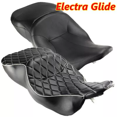 $196.68 • Buy TWO-UP Rider Passenger Seat Low-Pro For Harley Electra Glide Ultra FLH 1996-2007
