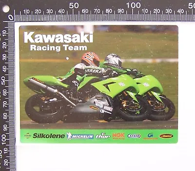 Vintage Kawasaki Racing Team Motorcycle Race Sponsor Promo Sticker Decal • $13.60