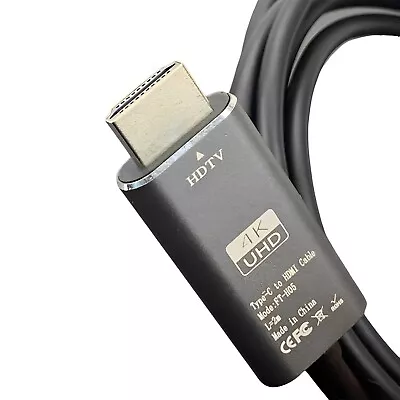 USB C To HDMI Cable 2M 4K 60HZ HDTV AV Laptop Monitor Television Smart TV • £9.79