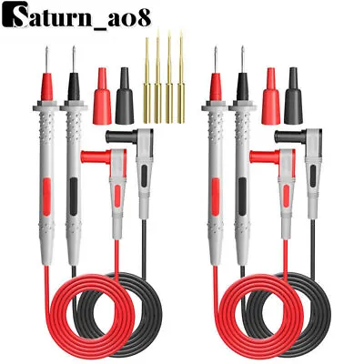 Multimeter Silicone Test Leads Kit With Gold-Plated Precision Sharp Test Probes • $13.59