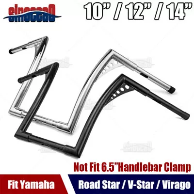 $109.99 • Buy 10  12'' 14  Ape Hanger Handlebar For Yamaha Road Star Virago V-Star 1100/1300
