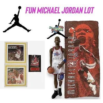 Vintage 90’s MICHAEL JORDAN Sleeping Bag Bulls Card Mirror Nike Dunk Figure Toy • $79.99