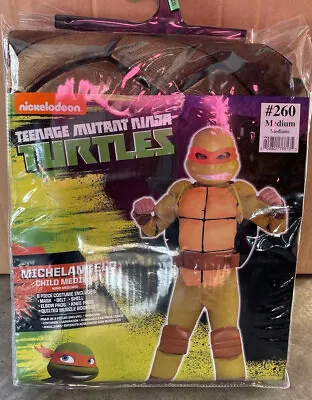 Size M 8/10 Teenage Mutant Ninja Turtles Michelangelo Child 8pc Costume NEW • $20
