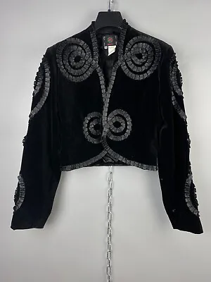 Rare Vintage Kenzo City France Open Cropped Blazer Jacket Size 38 / S • $149