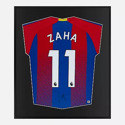 £340.99 • Buy Framed Wilfried Zaha Signed Crystal Palace Shirt 2018-19 Home [Mini]