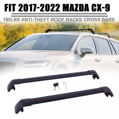 Fits For Mazda CX-9 CX9 2017-2022 Crossbar Cross Bar Cargo Carrier Lockable • $139