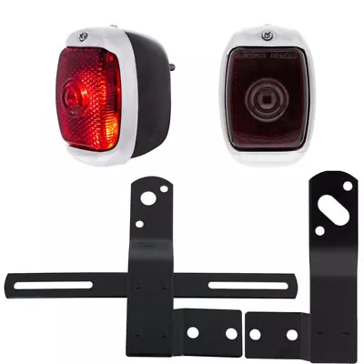 1940-53 Chevy GMC Truck Black Housing Right Hand 12V Taillight Black Brackets • $201.14