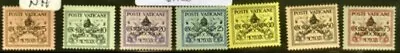 Vatican City #Mi73-Mi79 MNH CV€140.00 1939 Interregnum Sede Vacante [61-67] • $116.88