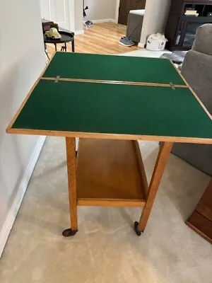 Chevin Trolley Serving Cart & Fold Out Game Table. Rare. Versatile. Convo Piece  • $450