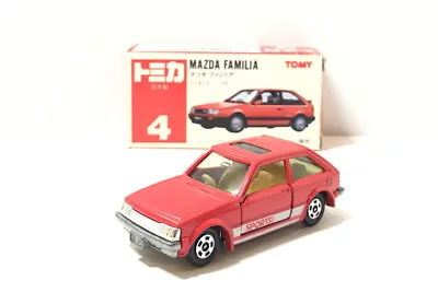 1/59 TOMY Tomica Mazda Familia 1500 XG No.4 Red Diecast Car Model Japan RARE • $71.99