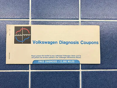 1971 Volkswagen BUS VW Diagnosis Coupon Booklet  Original 1972 Westfalia • $19.99