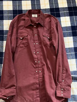 VINTAGE Ruddock Mens Shirt Size 2XL Pearl-Snap Western Cowboy USA • $10