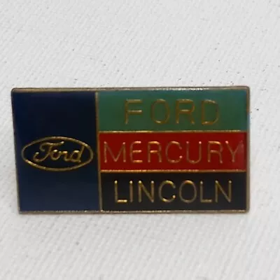 Vintage Ford Lincoln And Mercury Dealership Metal Lapel Hat Pin • $5