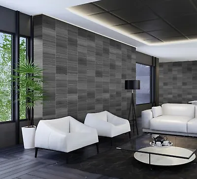 Multi Tile Anthracite Tile Effect Bathroom Cladding Shower Wall Panels PVC • £0.99
