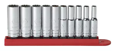 10 Pc. 12 Pt Deep Socket Set SAE • $30.86