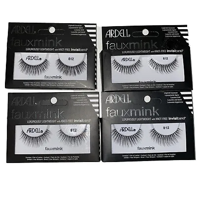  Faux Mink False Eye Lashes Ardell #812 Lot Of 4 Pairs - Brand New In Box • $12.99