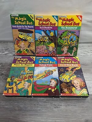 Lot Of 6 The Magic School Bus VHS Videos Scholastic Ms. Frizzle Bundle • $19.99