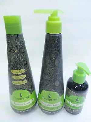 MACADAMIA REJUVENATING SHAMPOO & LEAVE IN CREAM 10 Oz & OIL TREATMENT 4.2 Oz • $24