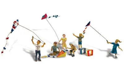 Woodland Scenics ~ HO Scale People ~ Windy Day Play ~ A1937 • $19.82